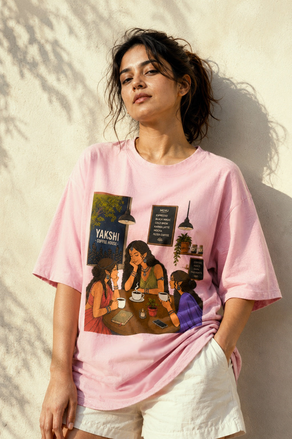 Yakshi Coffee House | Women Oversized T-Shirt