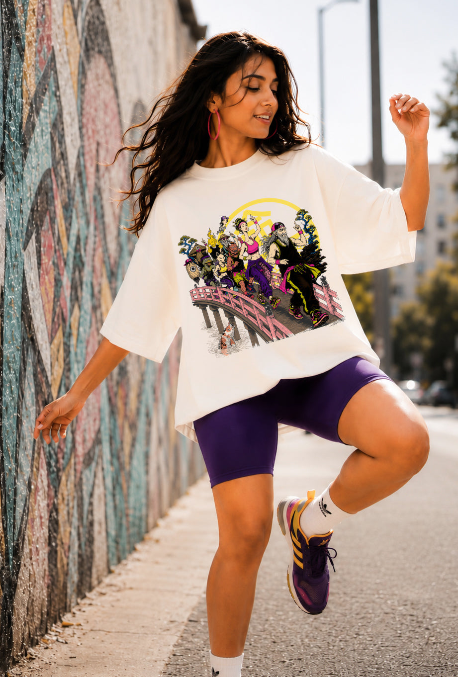 March of Yokai | Oversized Graphic T-Shirt